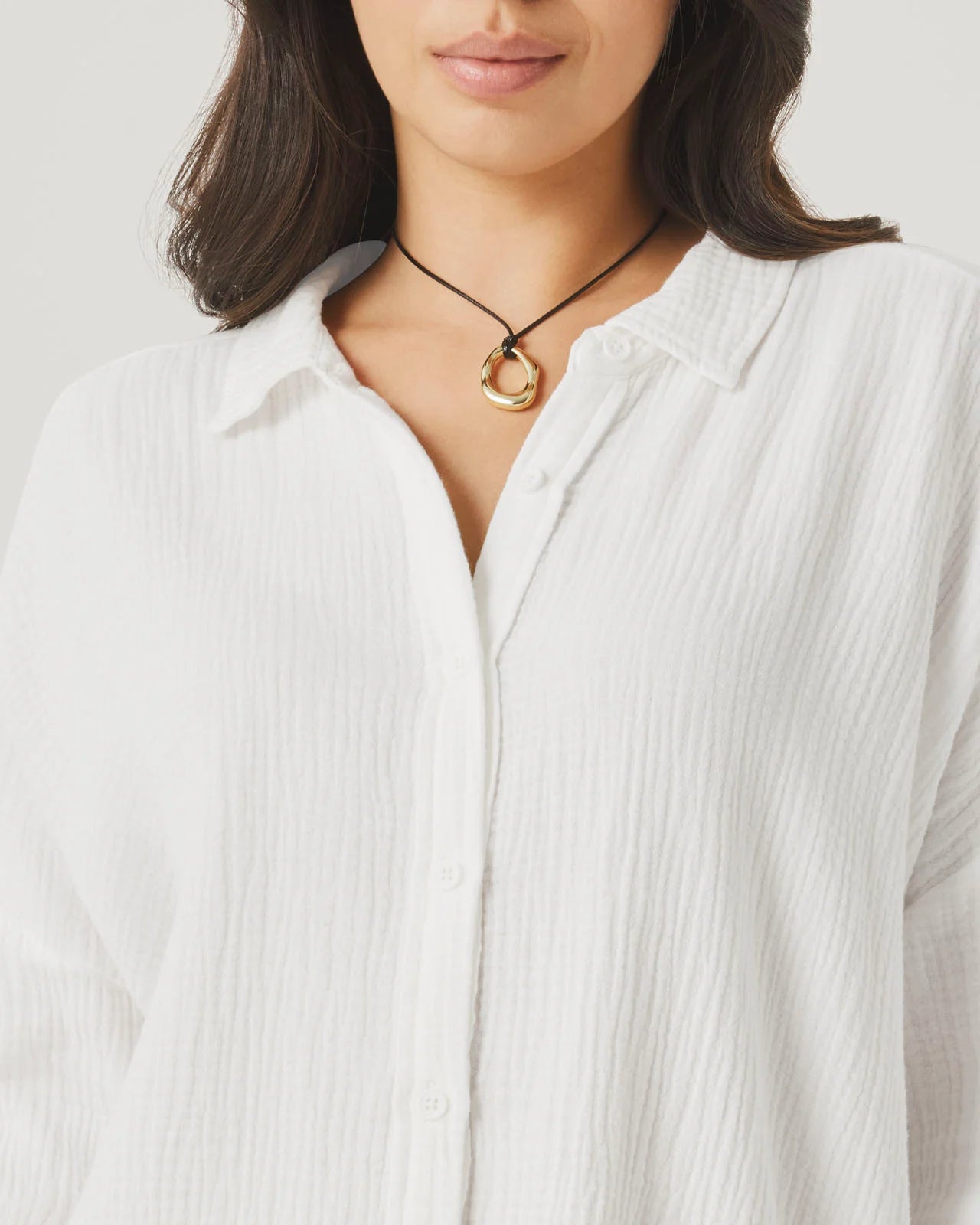 Splendid Ava Gauze Button Down RS6W400