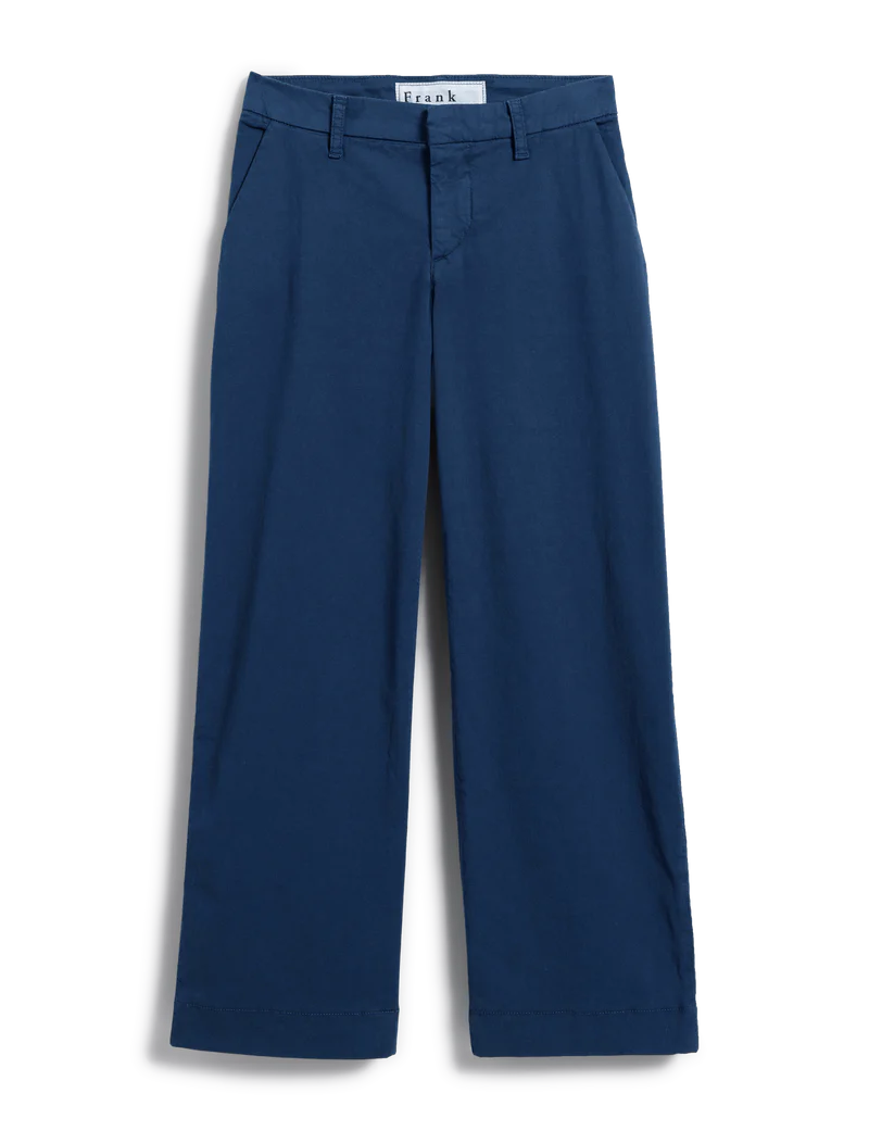 Frank & Eileen Wesport The Italian Wide Leg Chino - Navy