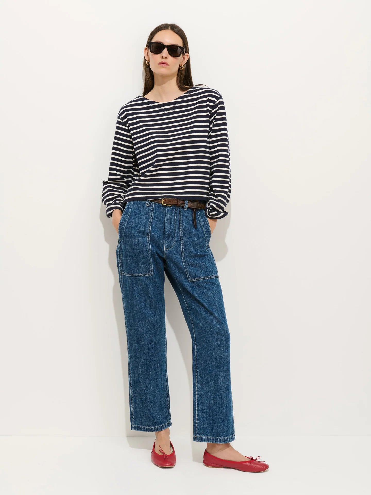 Alex Mill Marseille Boatneck Striped Tee