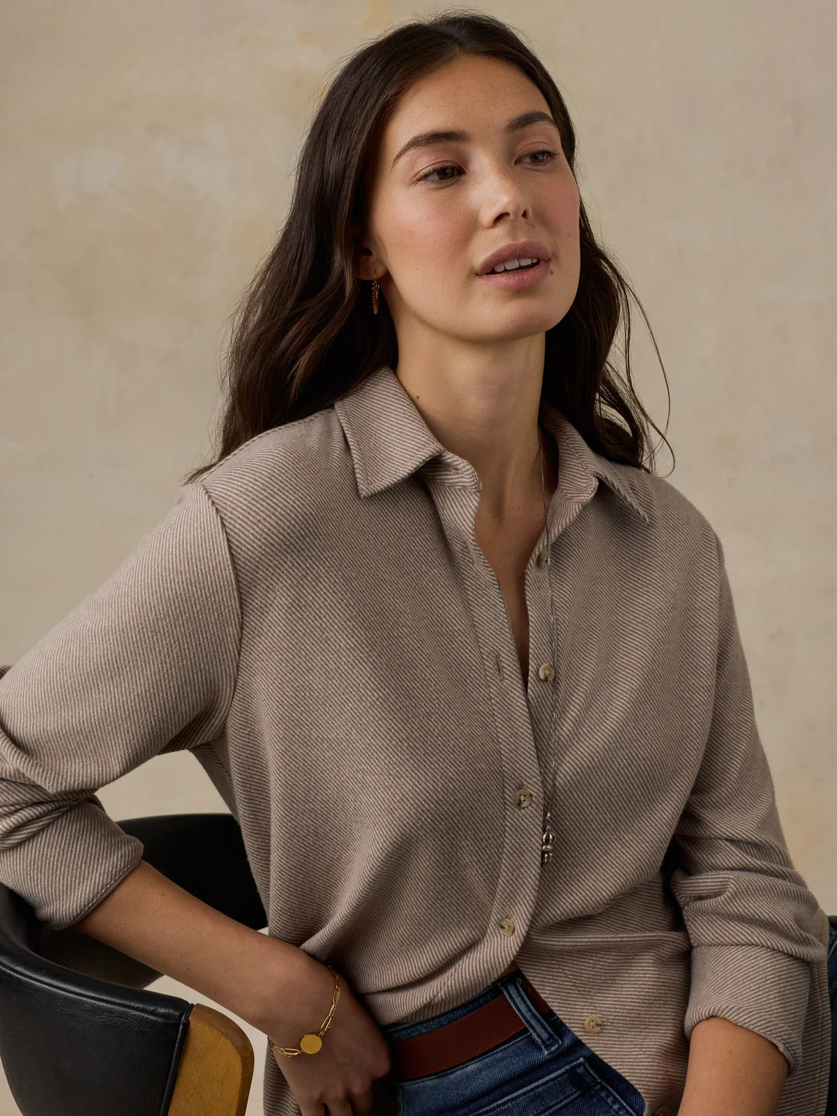 Faherty Legend™ Sweater Classic Shirt - Timber Twill