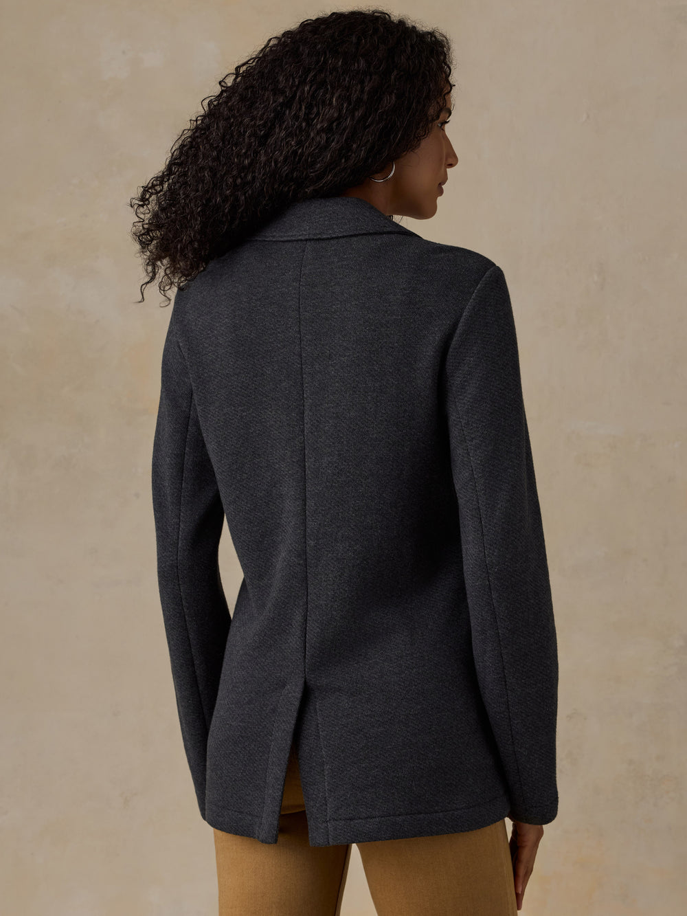 Faherty Inlet Knit Blazer - Black Sky Melange