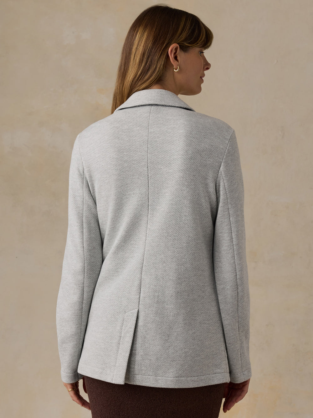 Faherty Inlet Knit Blazer - Heather Grey