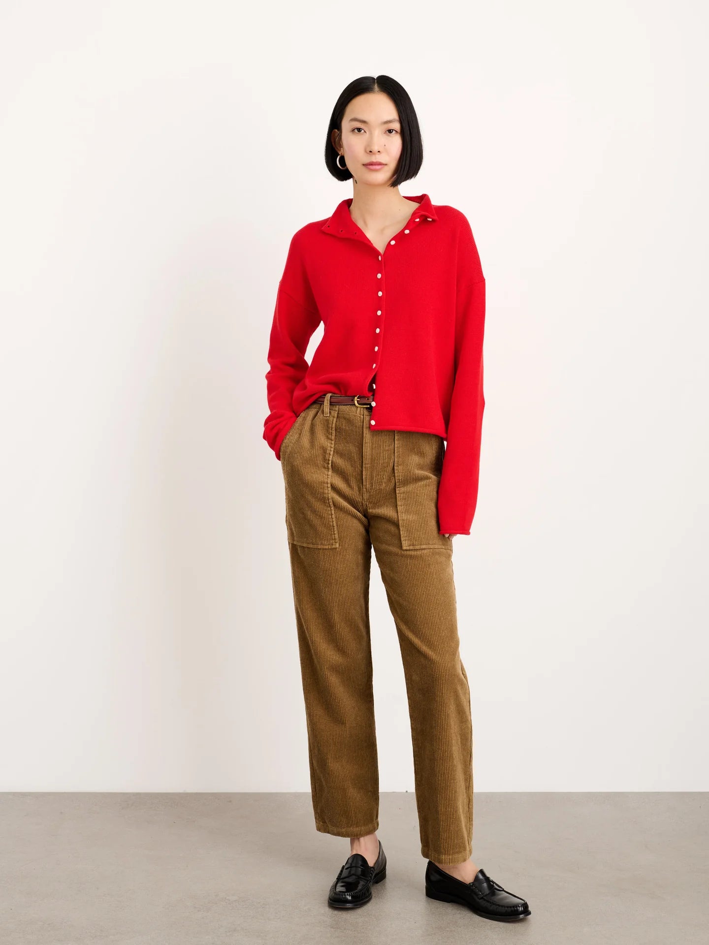 Alex Mill Taylor Cardigan in Cotton Cashmere