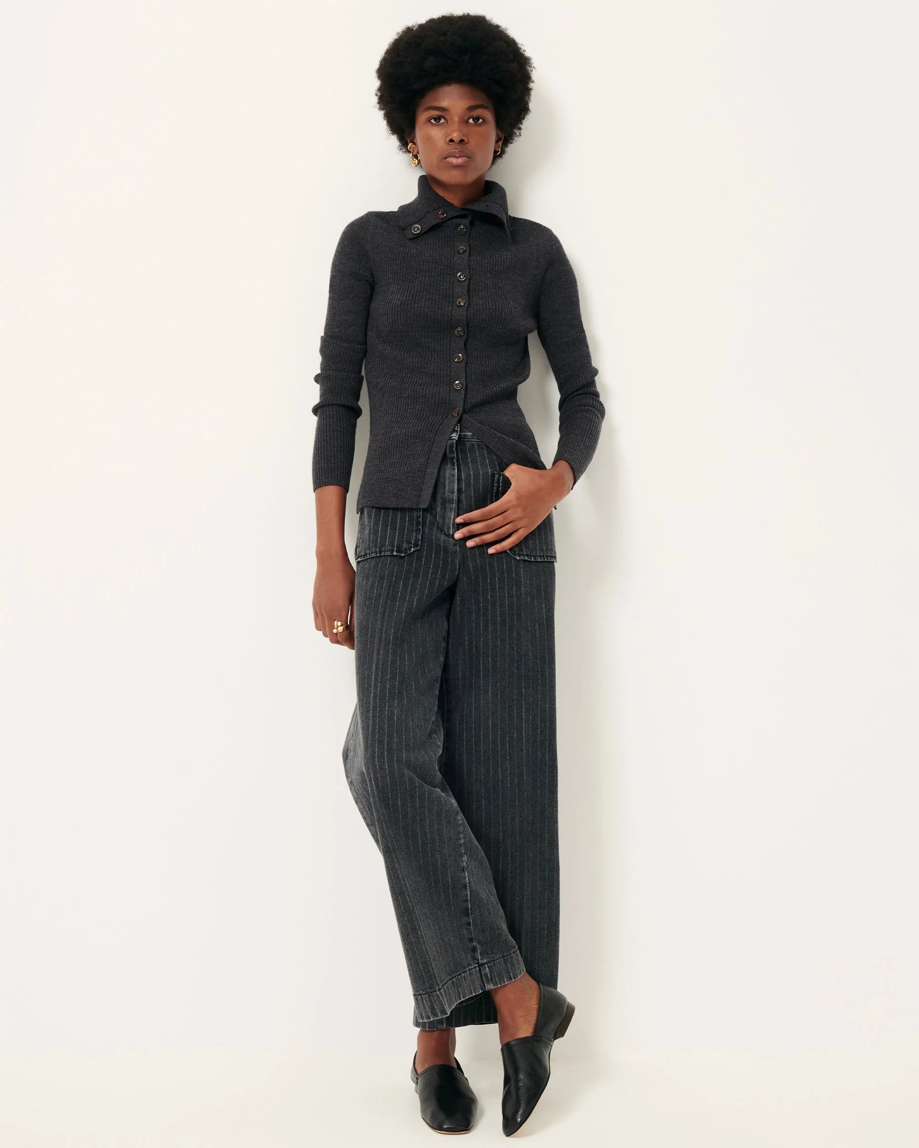 Sessùn Shimoteka Roll-neck Cardigan 25109023