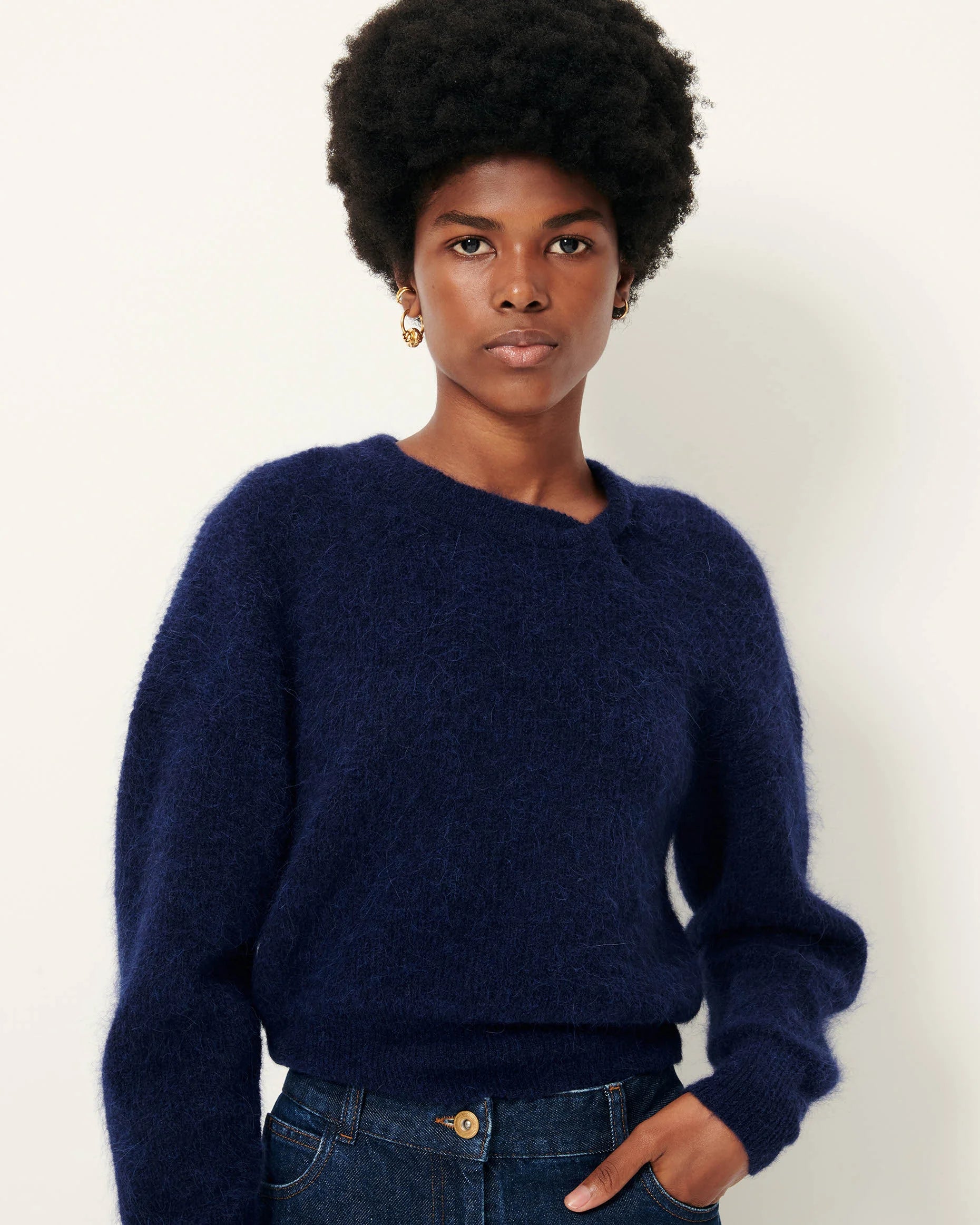 Sessùn Twist Blues Sweater 25109019