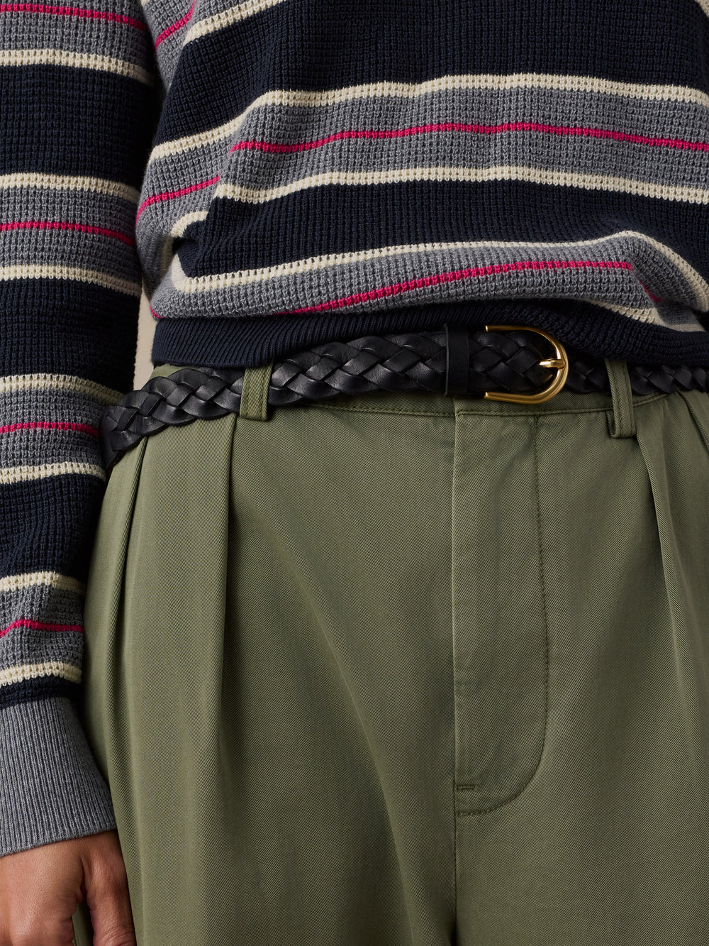 Faherty Throwback Crew - Navy Shadow Lines