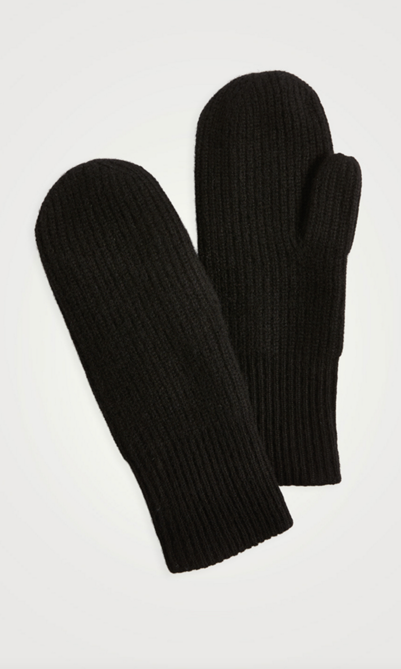 White + Warren Cashmere Ribbed Mitten 21548