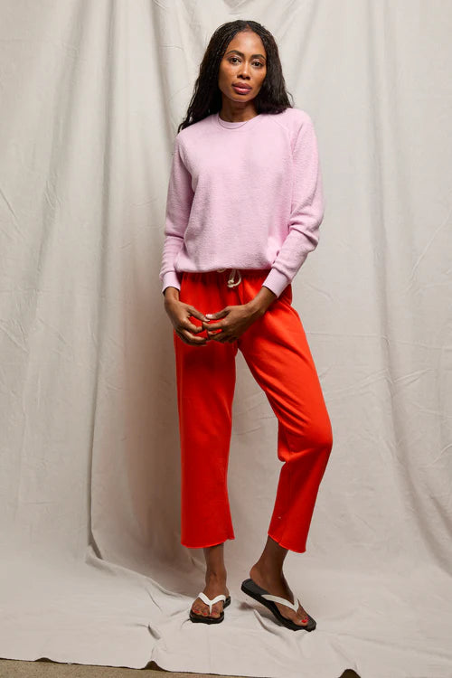 Perfect White Tee Ziggy Reverse Fleece Shrunken Crew Neck Sweatshirt