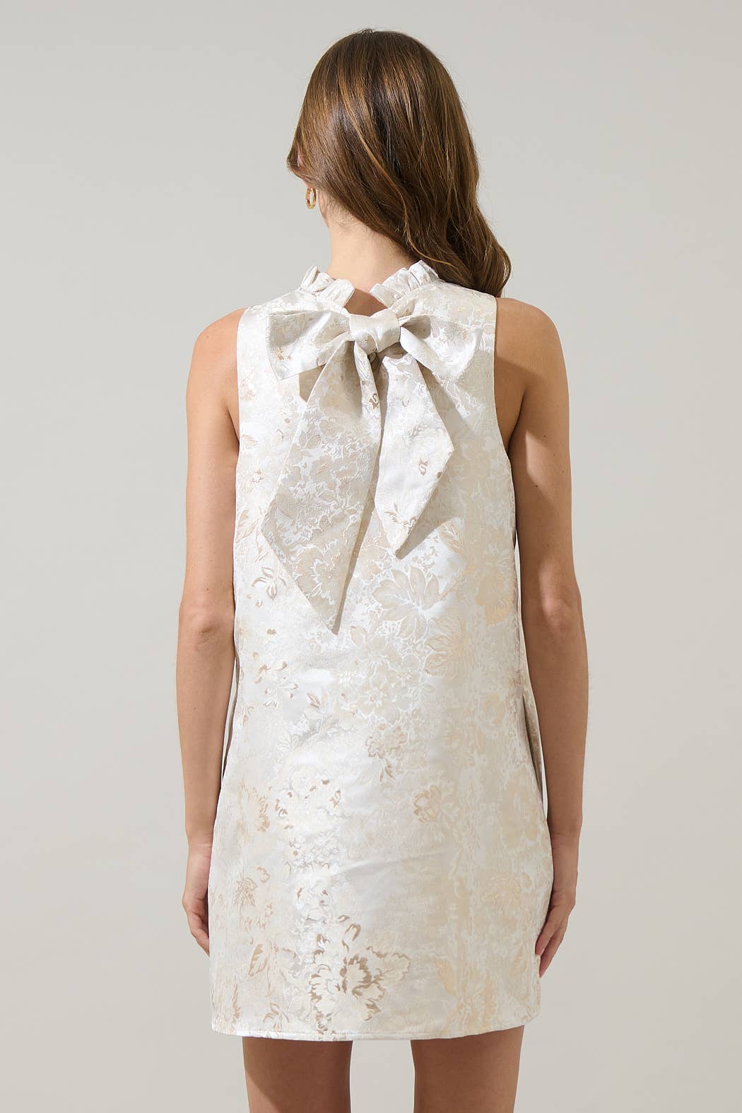 Sugarlips Jaiyana Jacquard Benson Trapeze Mini Dress