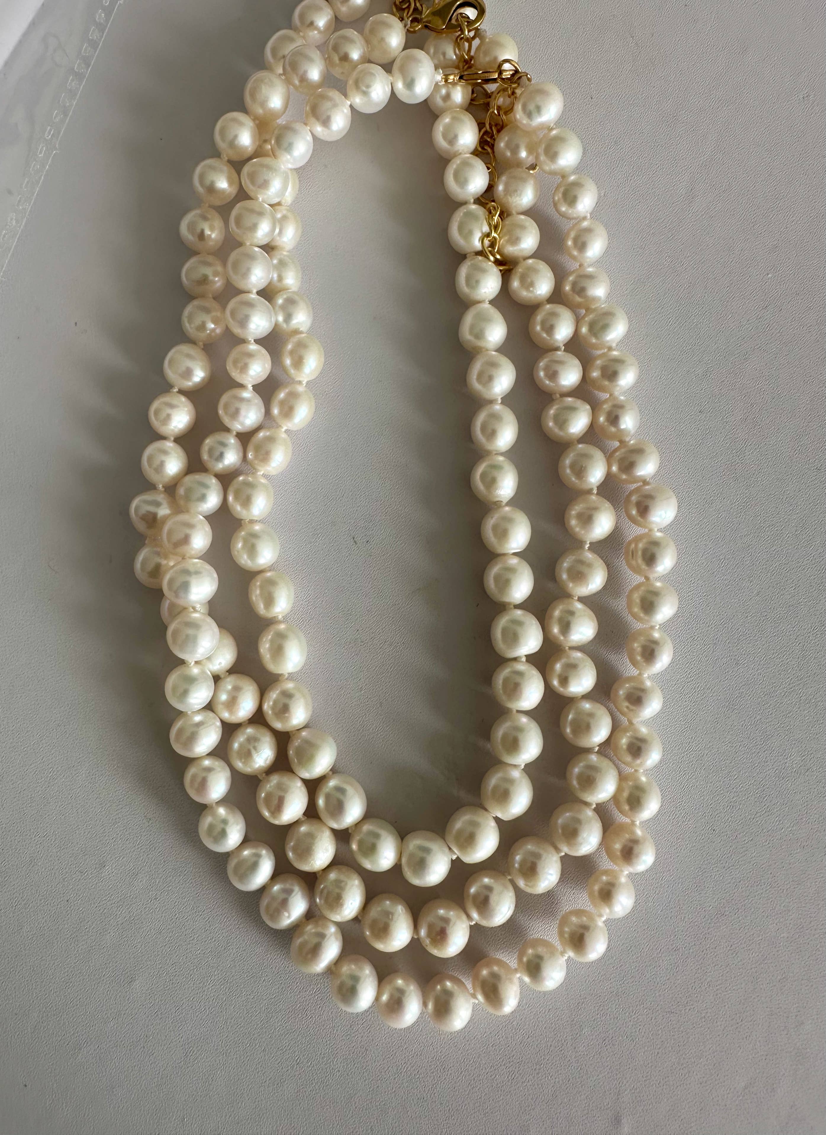 Anokhi Green White Knotted Pearls NKK31