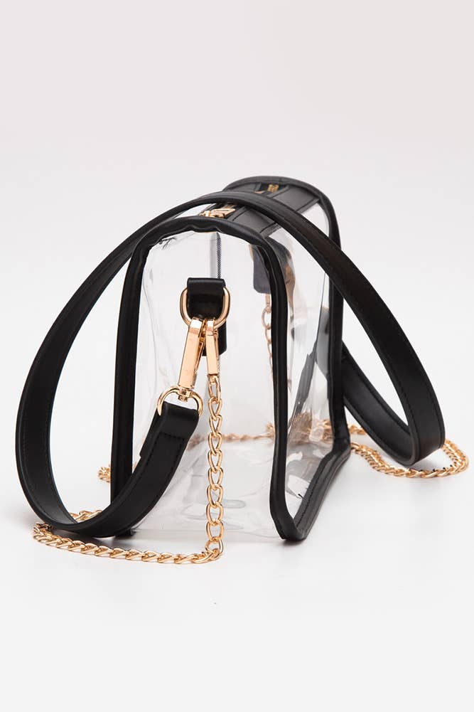 Catherine's Game Day Clear Rectangle Stadium Crossbody Bag