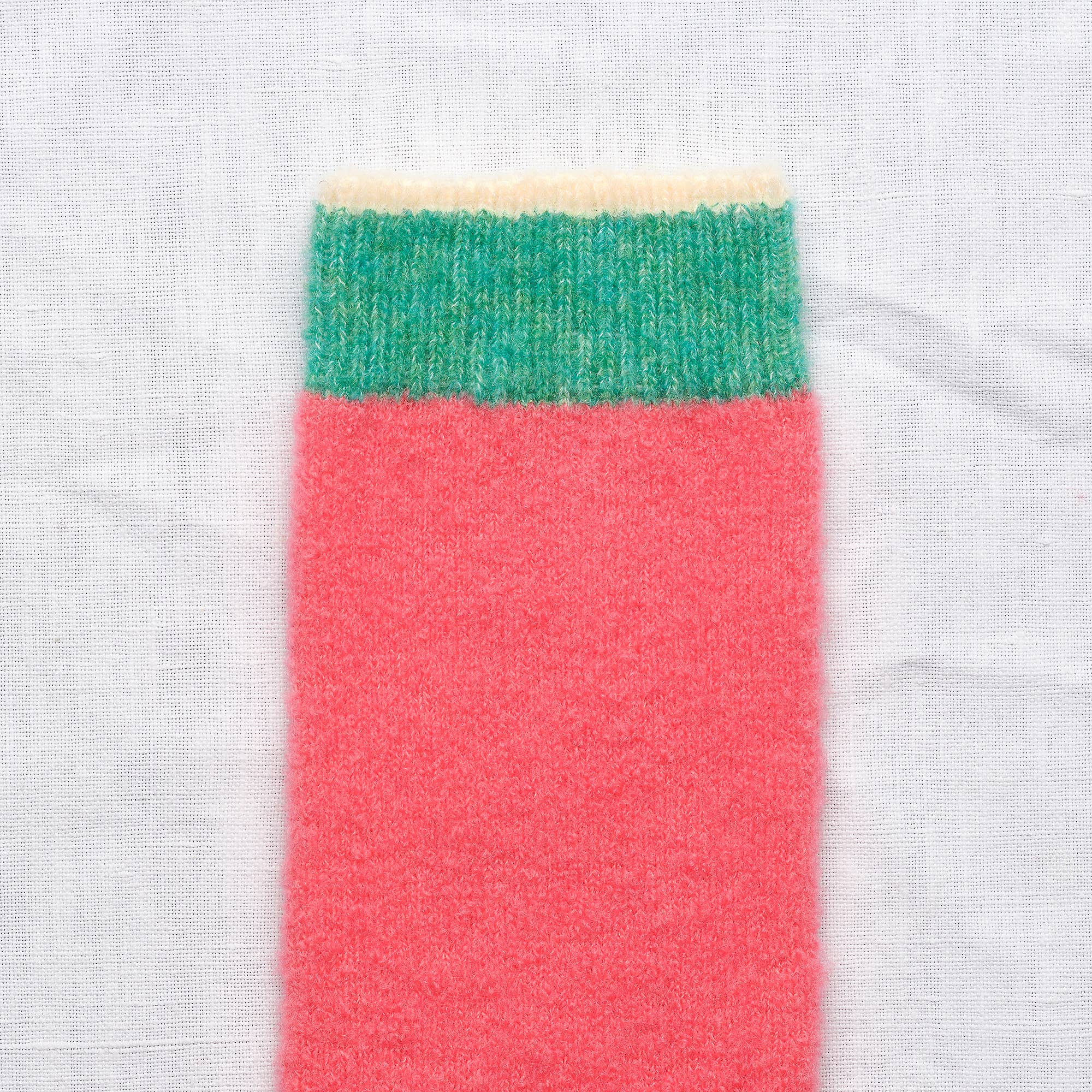 Bonne Maison Pink Solid Foamy Merino Sock BCL502