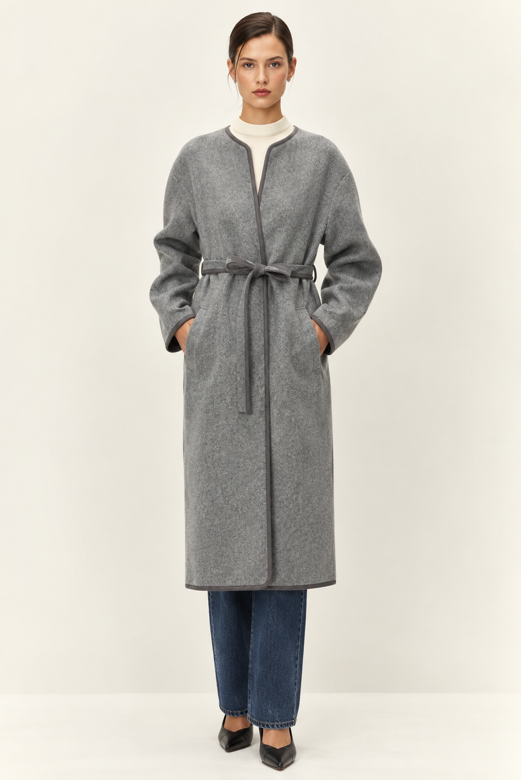 Elodie the Label Port Belted Coat