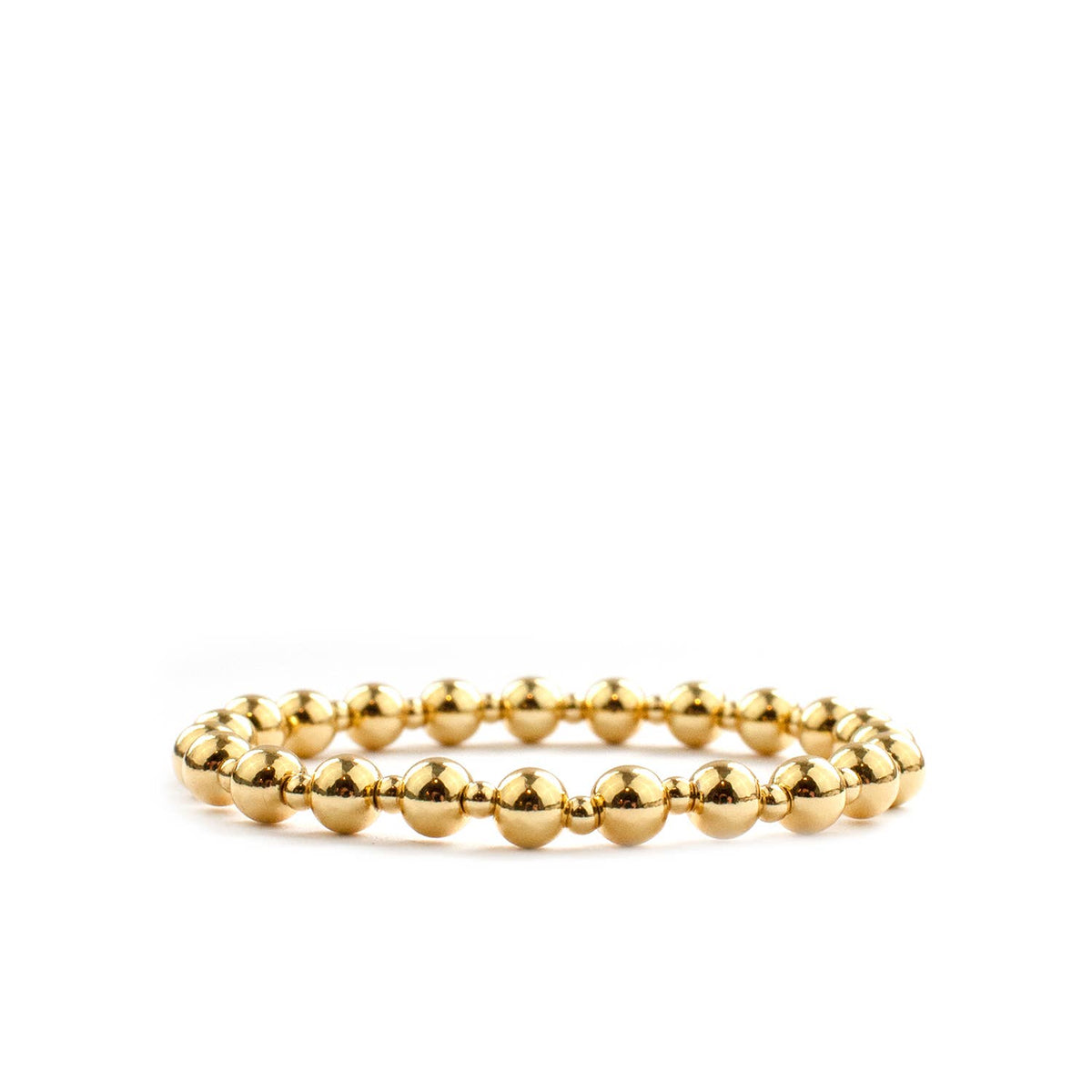 Marlyn Schiff Multi-Size Metal Beaded Stretch Bracelet 2004B
