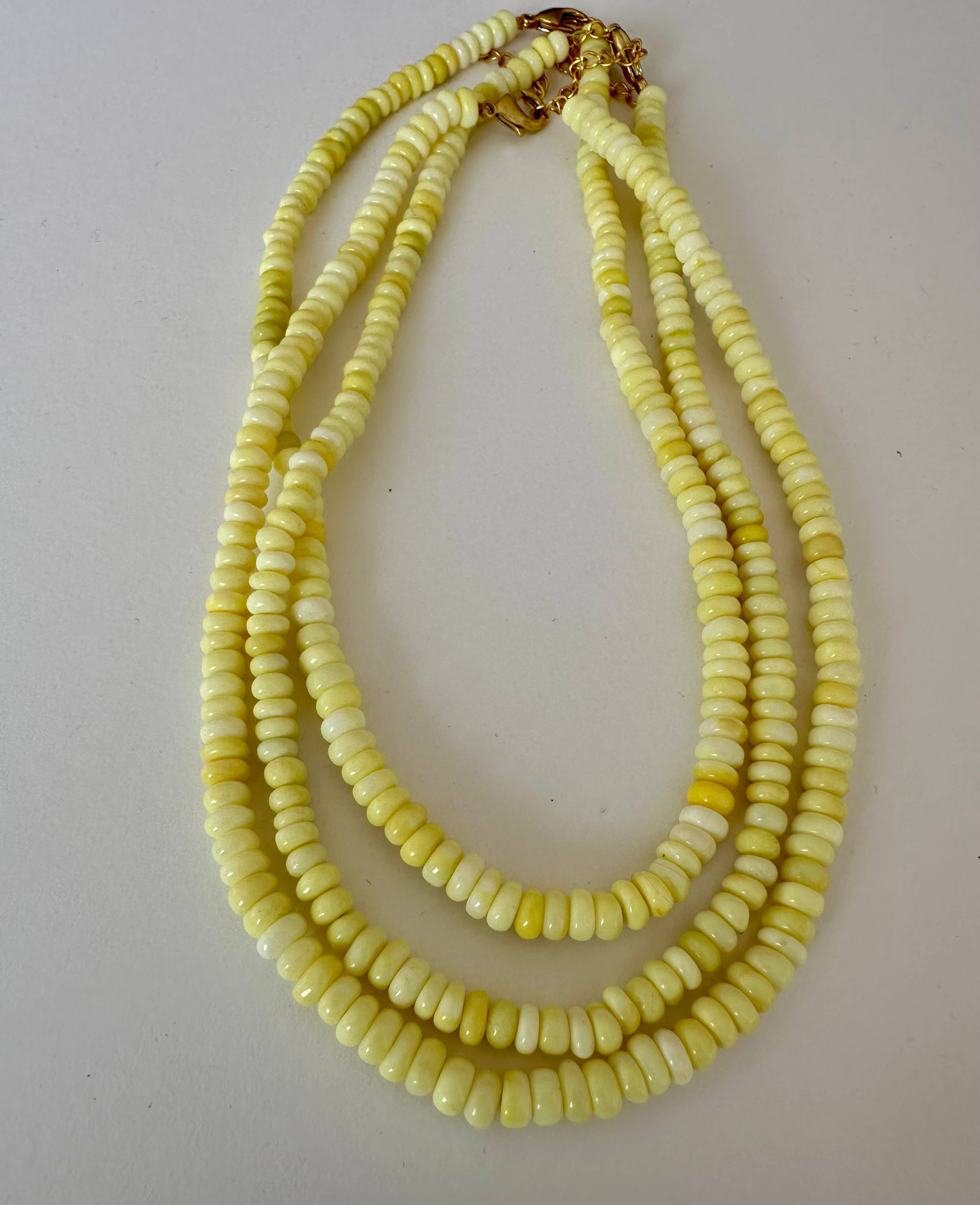 Anokhi Green Butter Yellow Opal Necklace NKB111