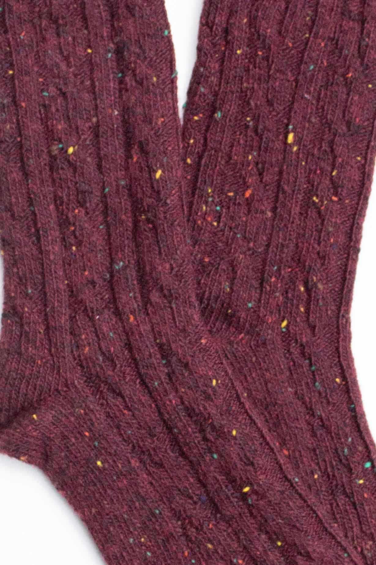 Tiepology Wool Blend Speckled Knit Socks