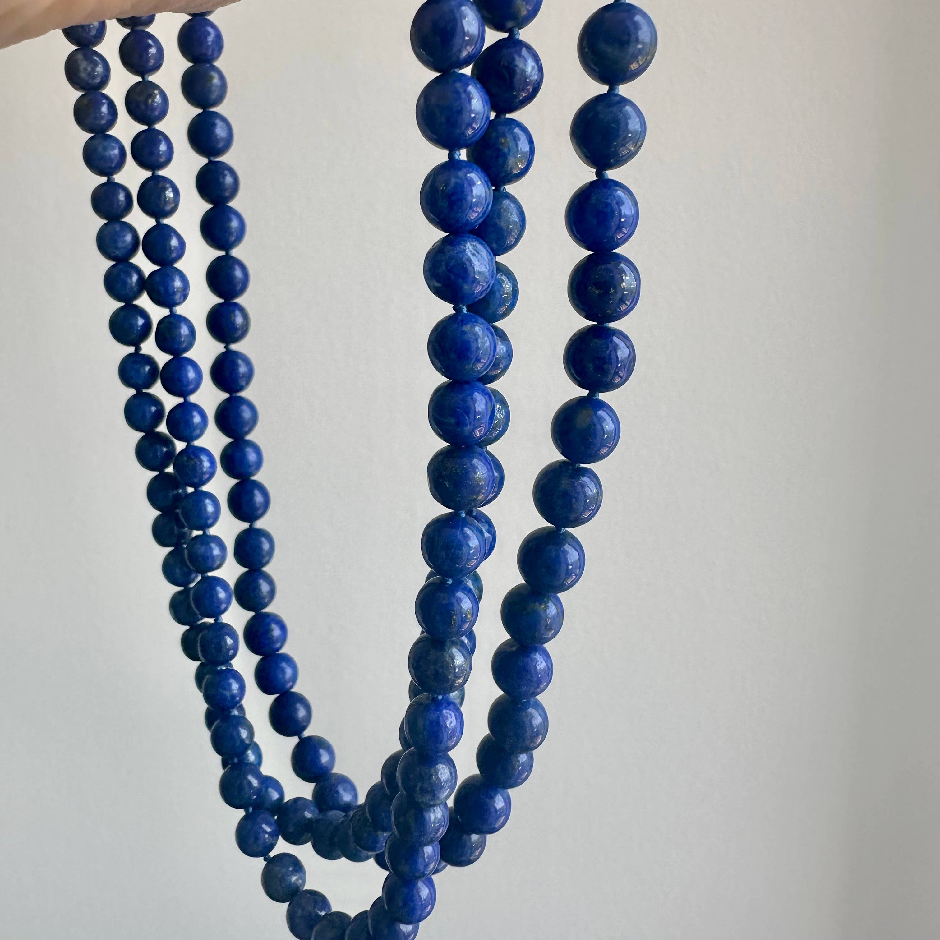 Anokhi Green Lapis Beaded Necklace | Classic Knotted NKK45