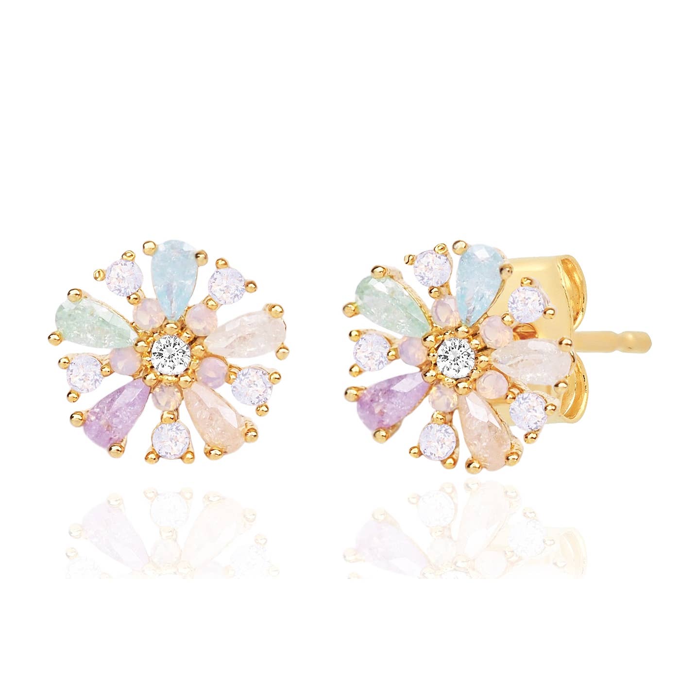 Tai Pastel Flower Studs JUE-02