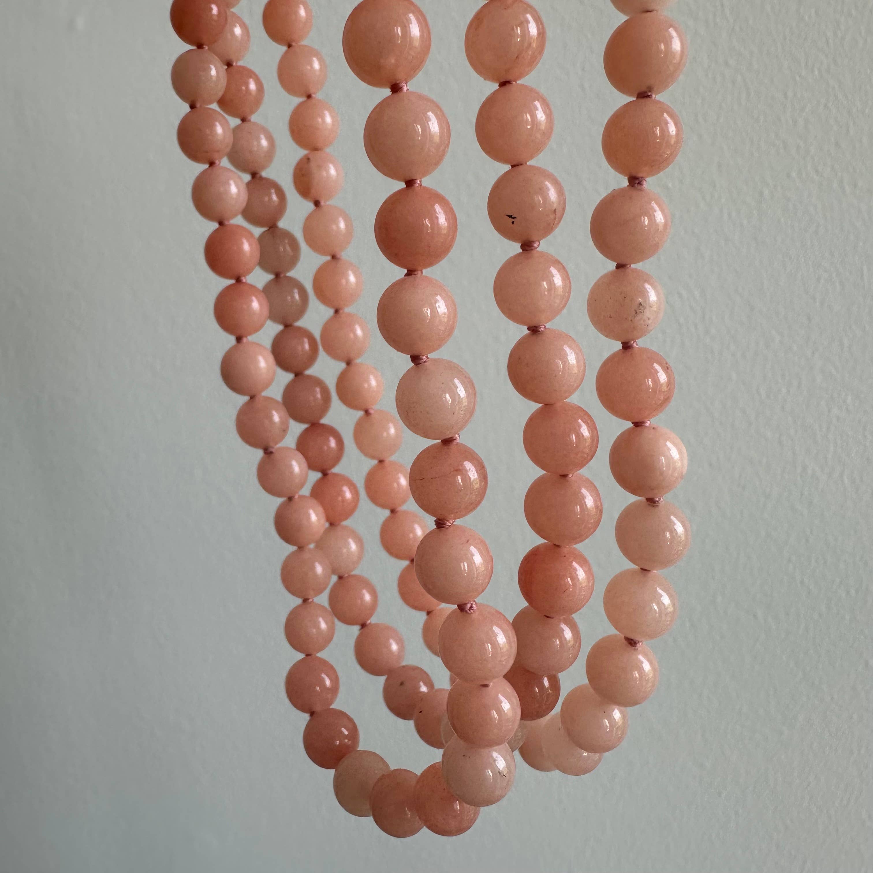 Anokhi Green Jade Necklace - Tropical Peach NKK41