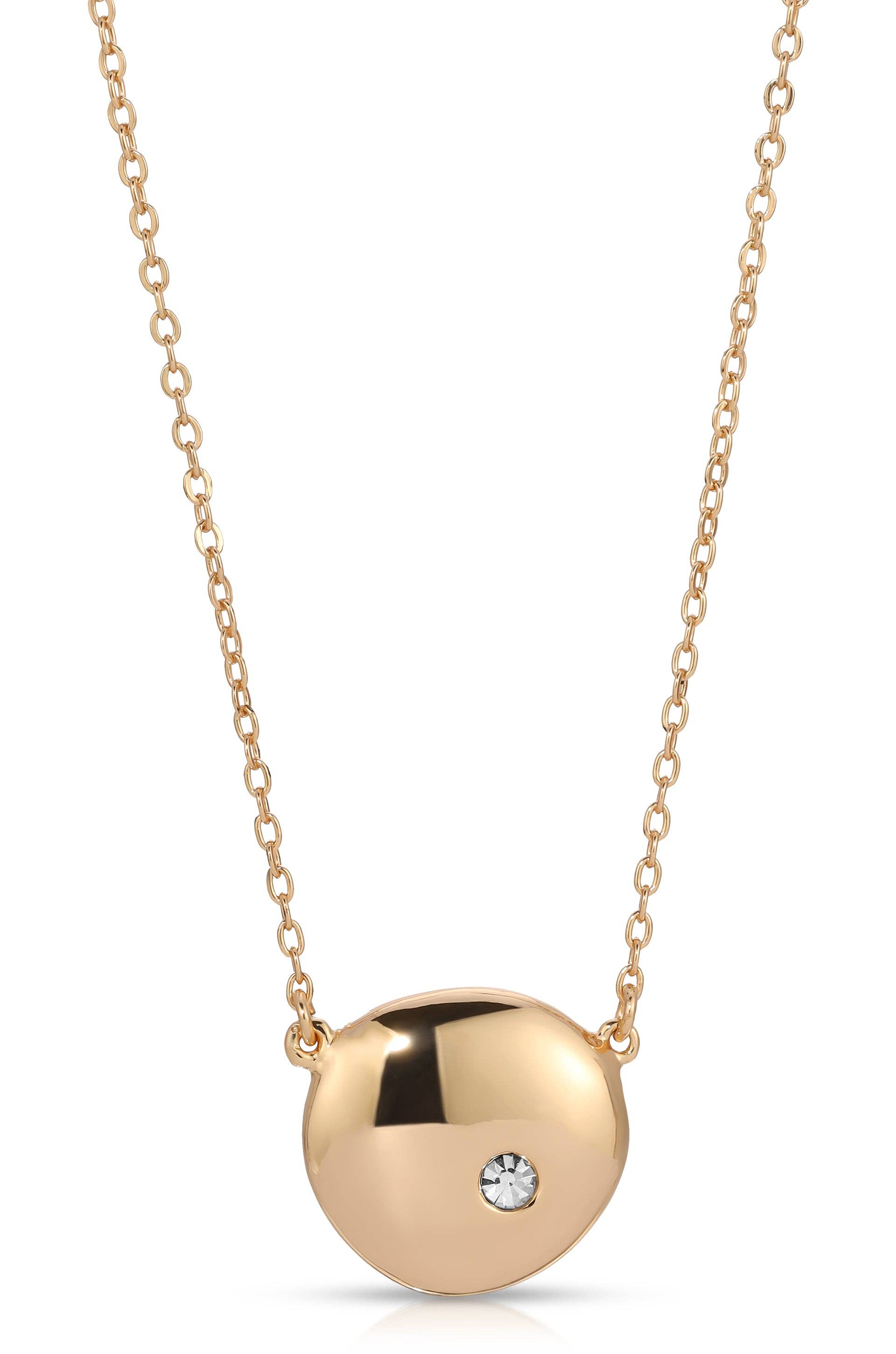 Ettika Polished Pebble Pendant Necklace