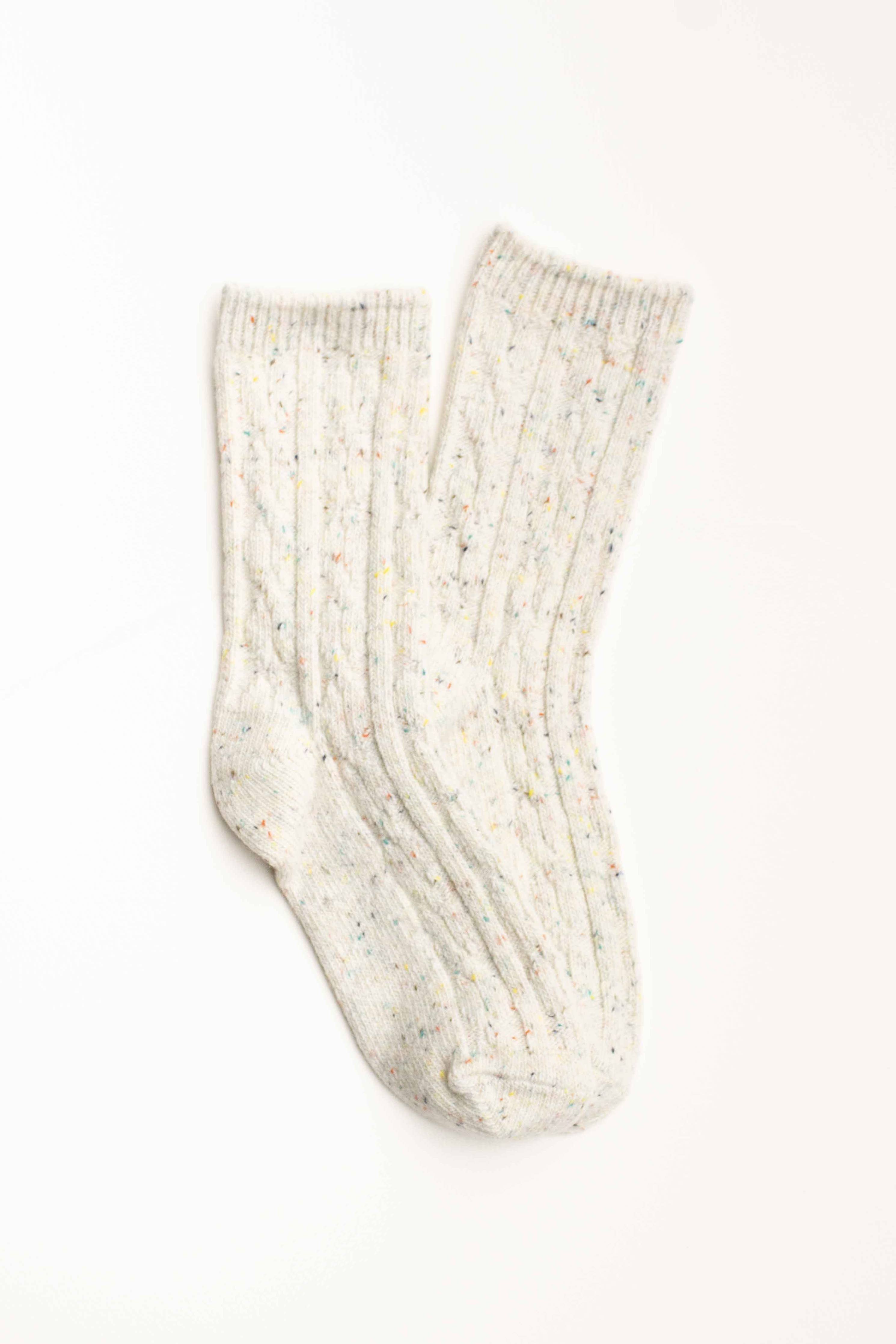 Tiepology Wool Blend Speckled Knit Socks