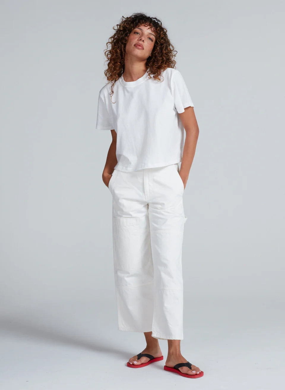 ASKKNY Cropped Carpenter Ivory