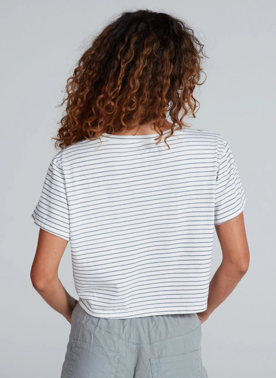 ASKKNY Shrunken V Tee Stripe