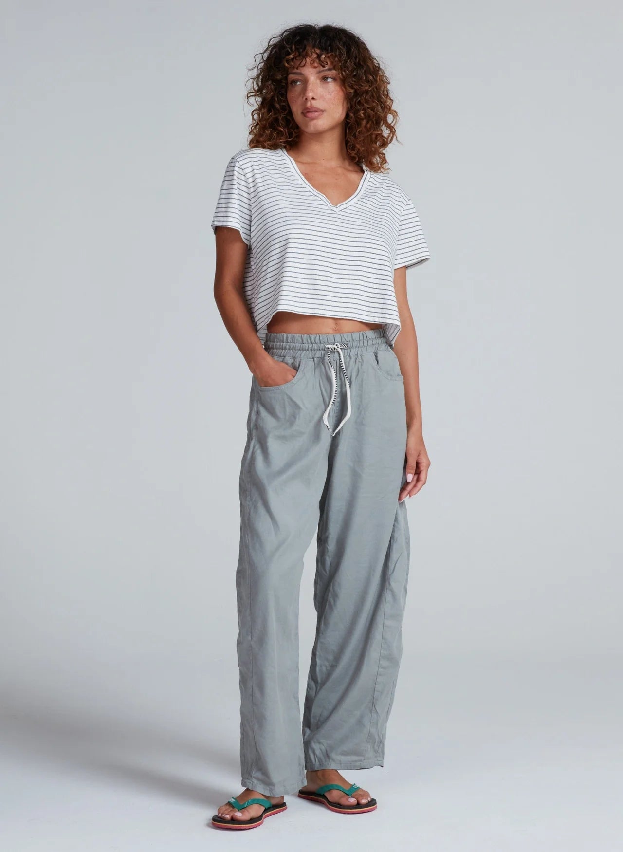 ASKKNY Shrunken V Tee Stripe