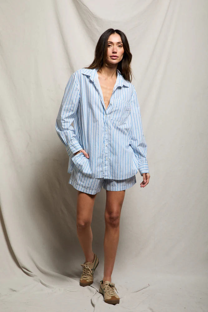 Perfect White Tee Avalon Poplin Button Down Tee