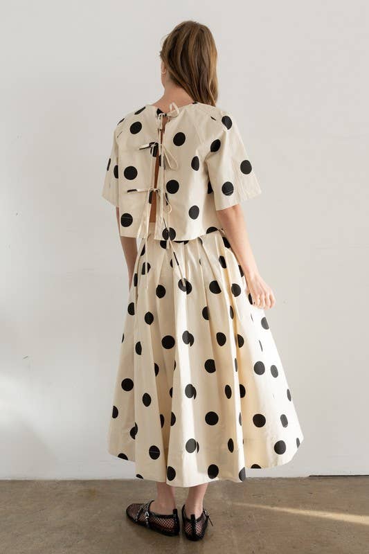 Heyson Polka Dot Back-Tie Top JOT1116
