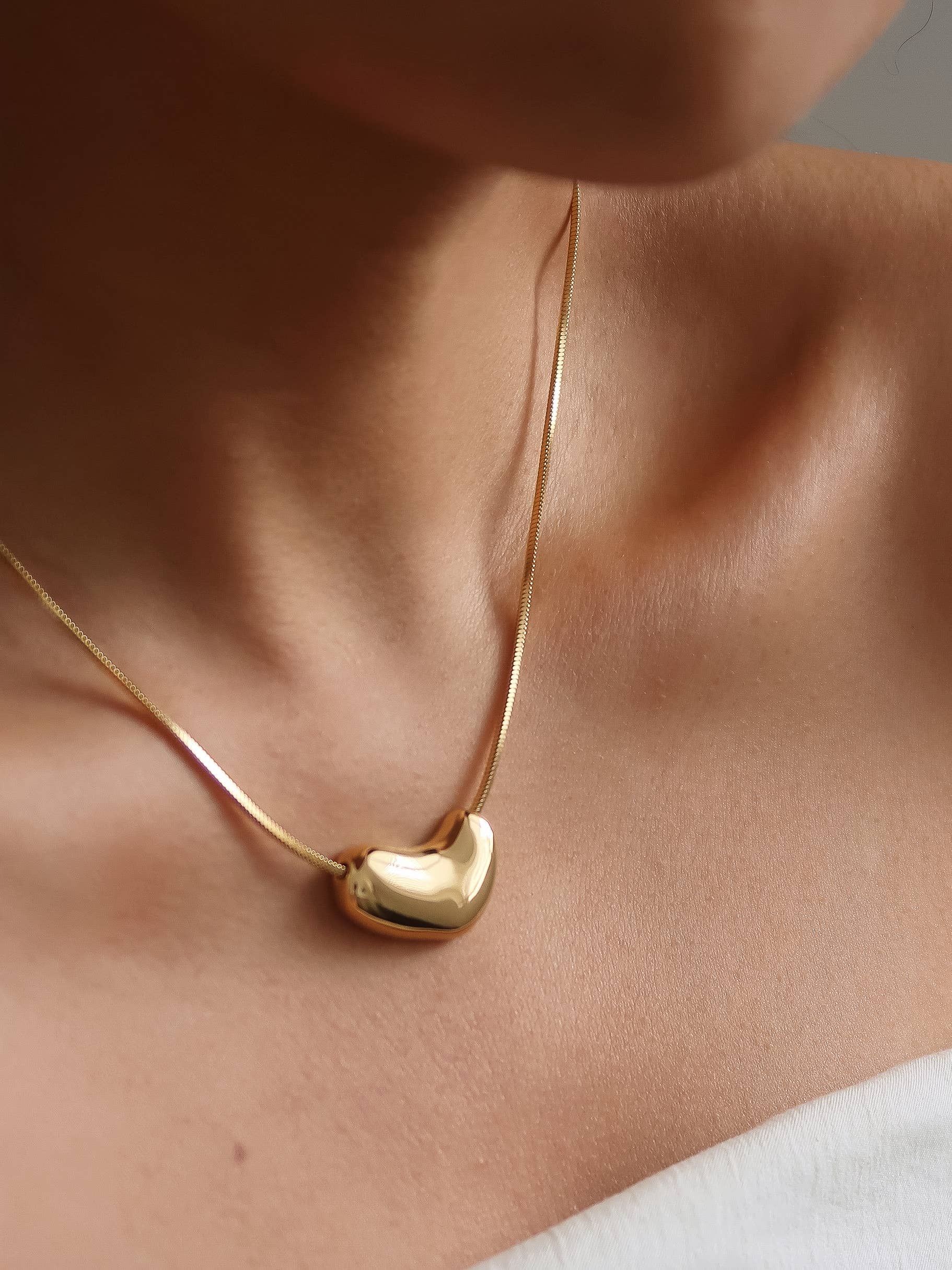 Flânerie Louis 18K Gold Puffy Heart Necklace