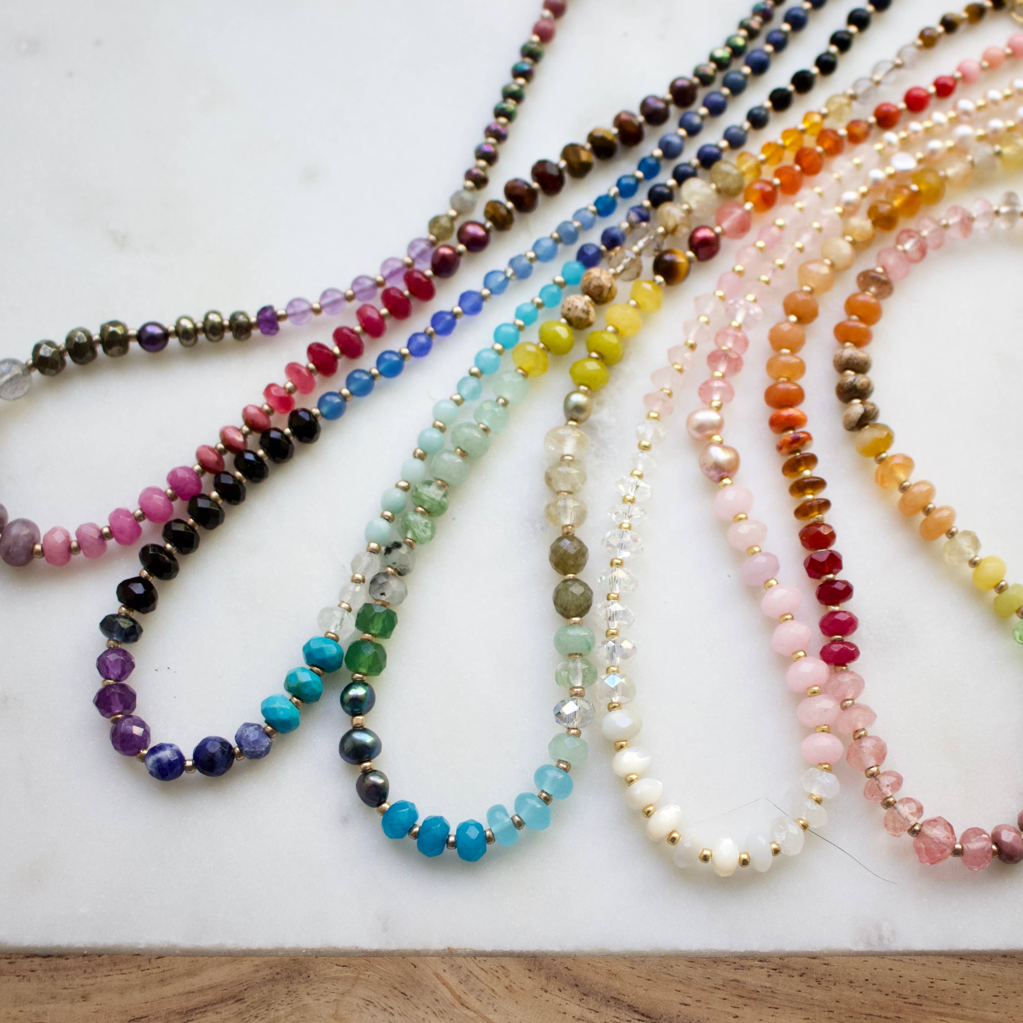 a.v. max Gemma Small Rondelle Necklace 9043N