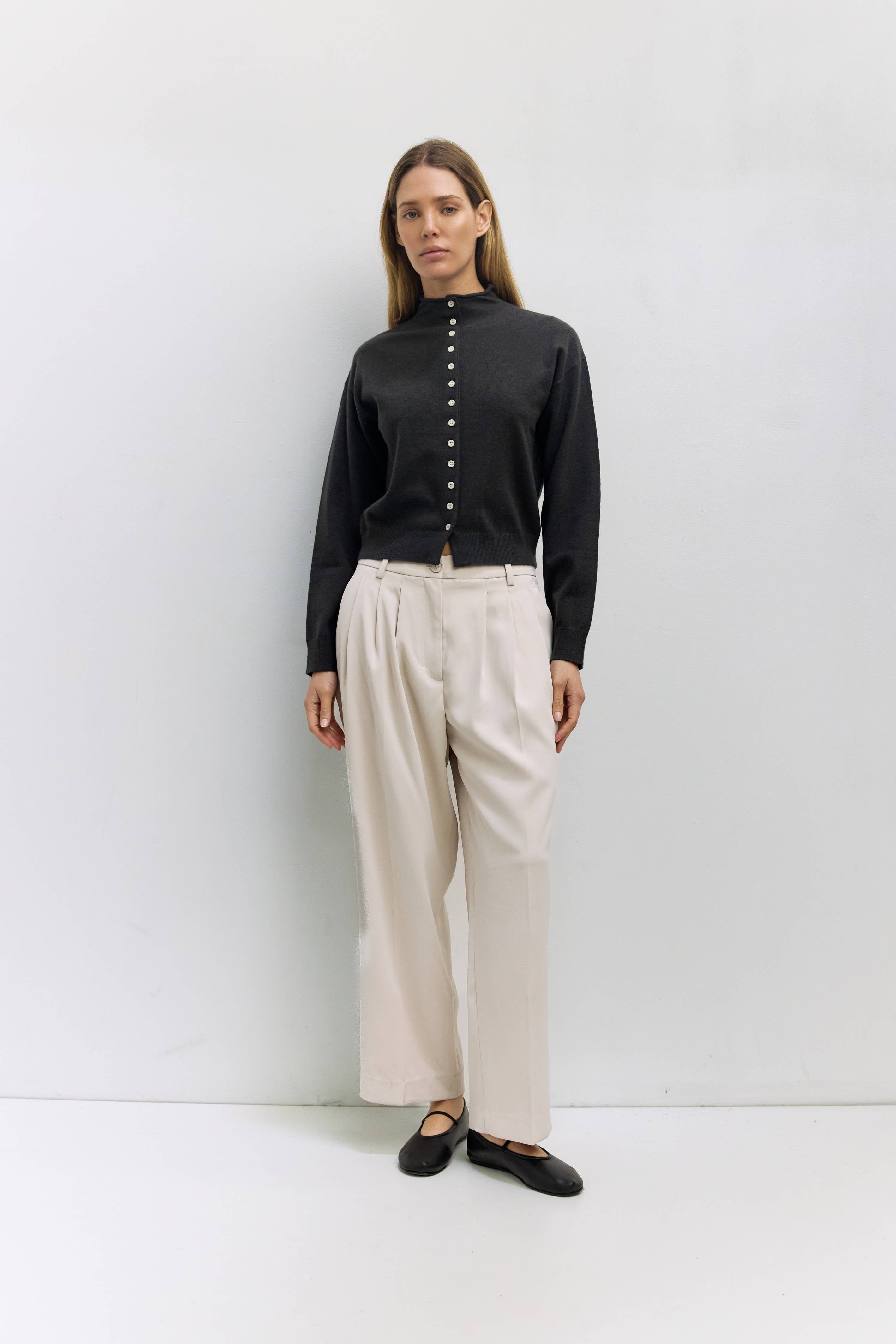 All Row The Brooks High Neck Cardigan