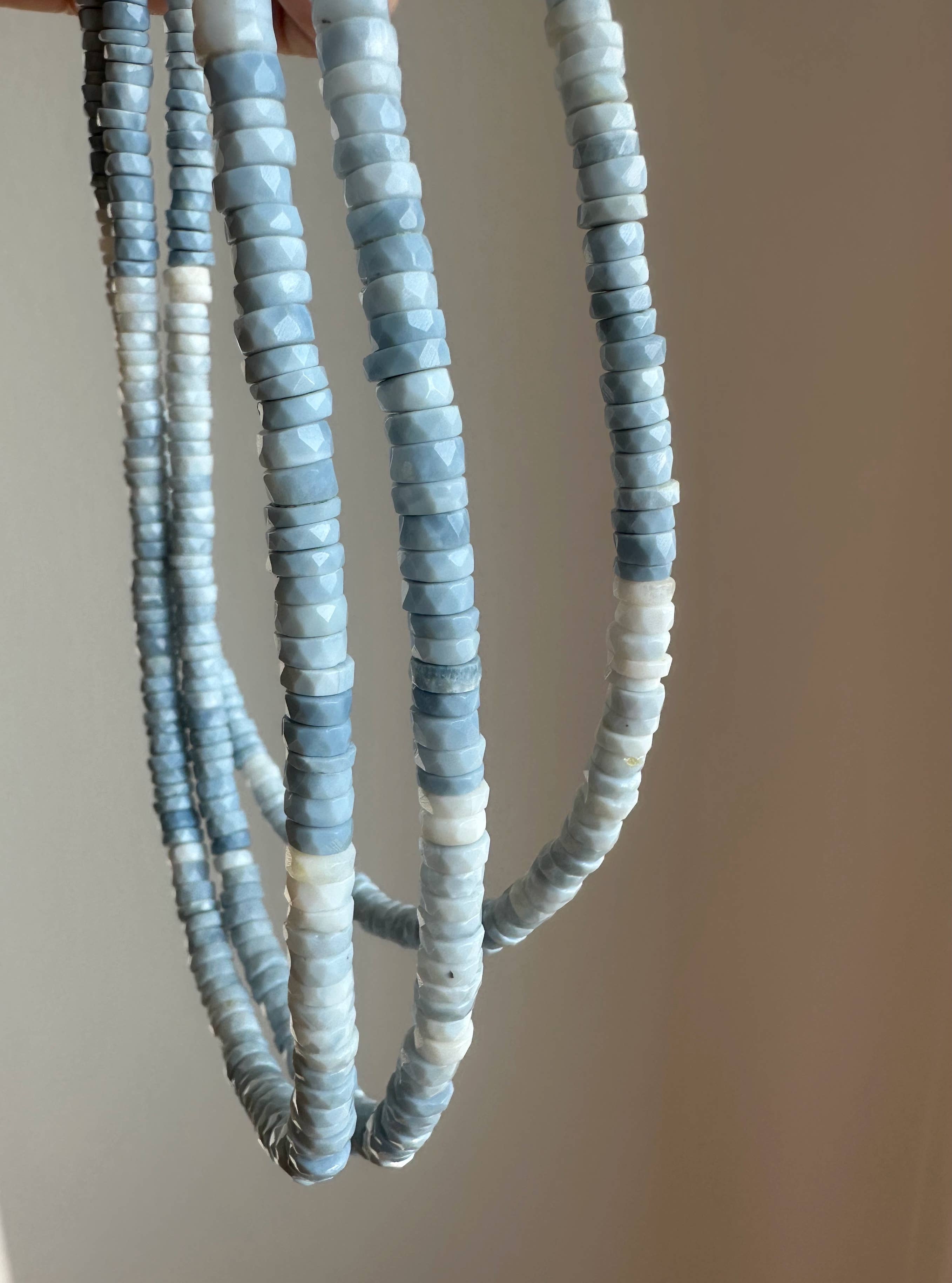 Anokhi Green Blue Peruvian Opal Beaded Necklace NKB72