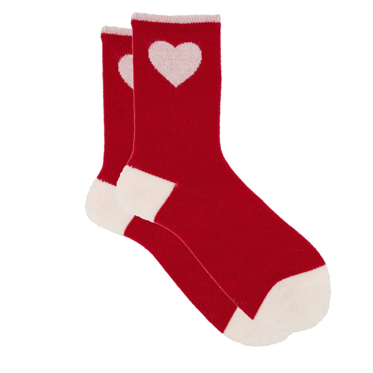 Ilux Hartie Cashmere Silk Heart Crew Sock