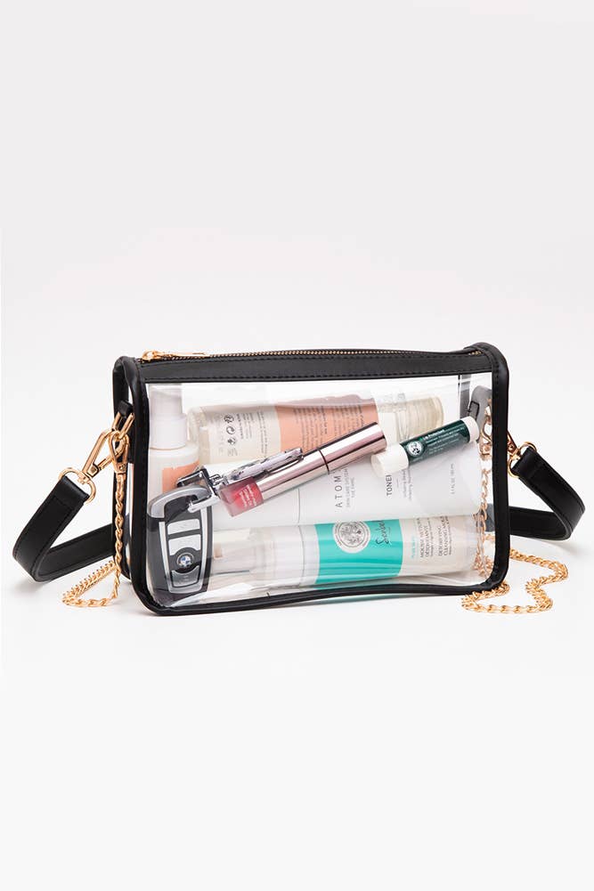 Catherine's Game Day Clear Rectangle Stadium Crossbody Bag