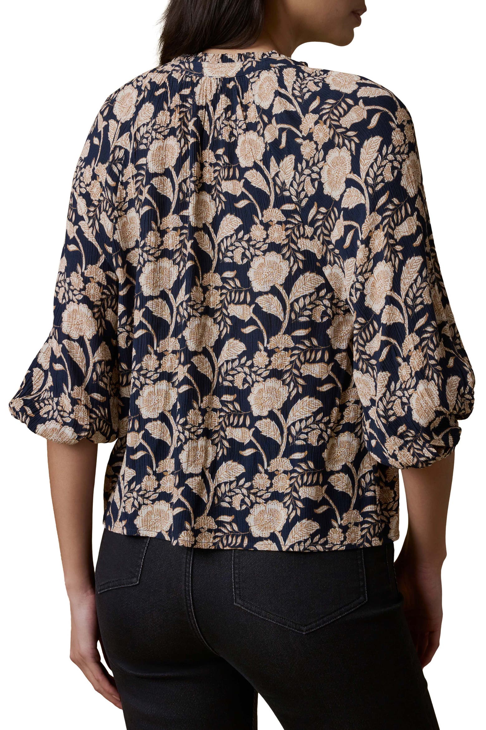 Faherty Portia Top - Avignon Floral Print
