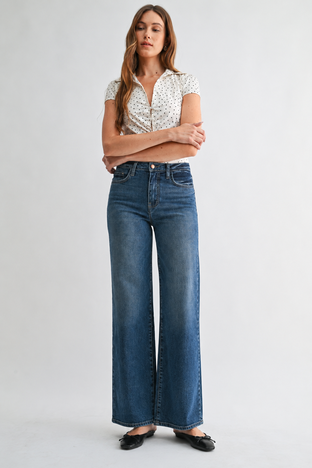 Letter to Juliet Paola Wide Leg Dark Wash LP303-D