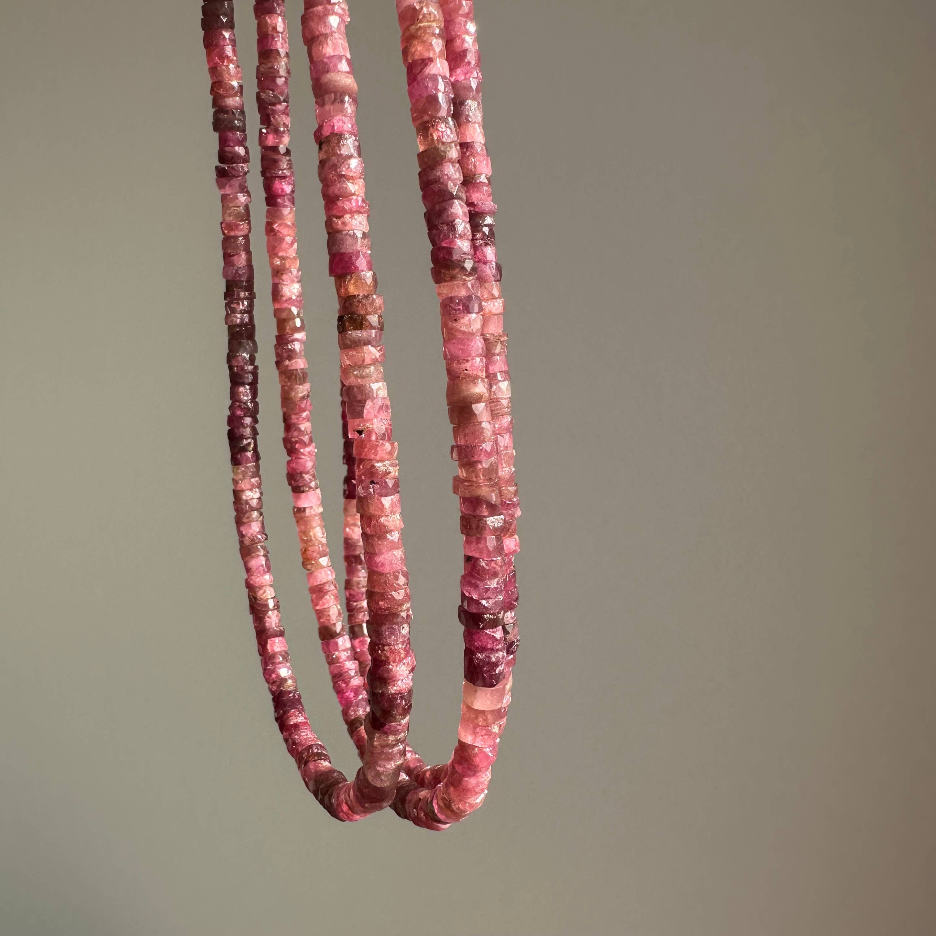 Anokhi Green Pink Tourmaline Ombre Necklace NKB137C