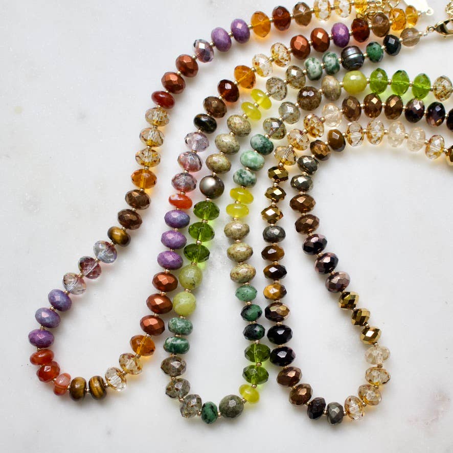 a.v. max Gemma Medium Rondelle Necklace 9044N