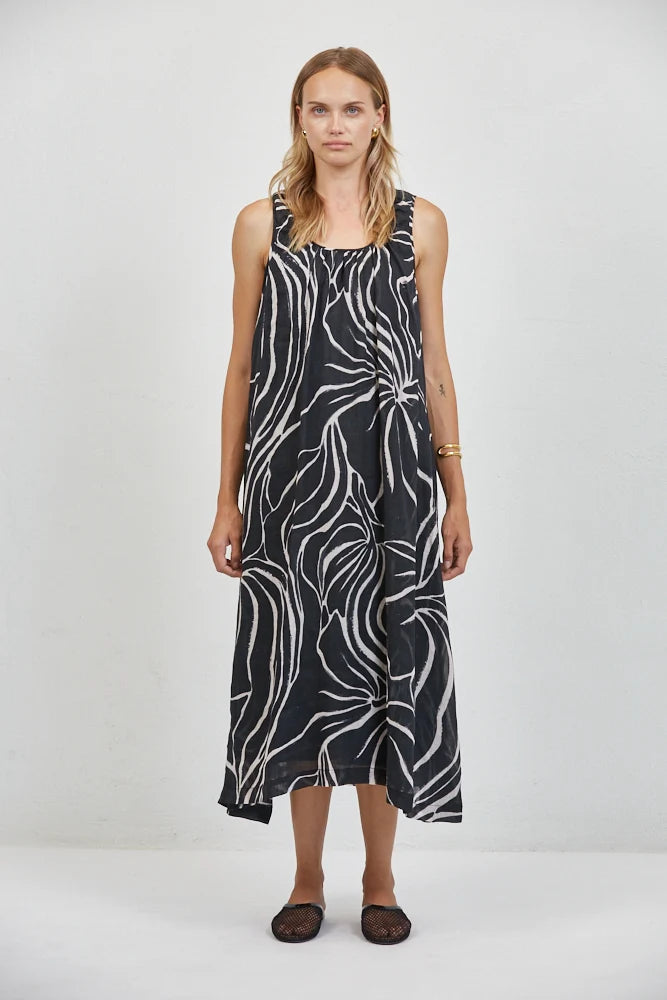 a ren linen dress a.Ren Aude Dress