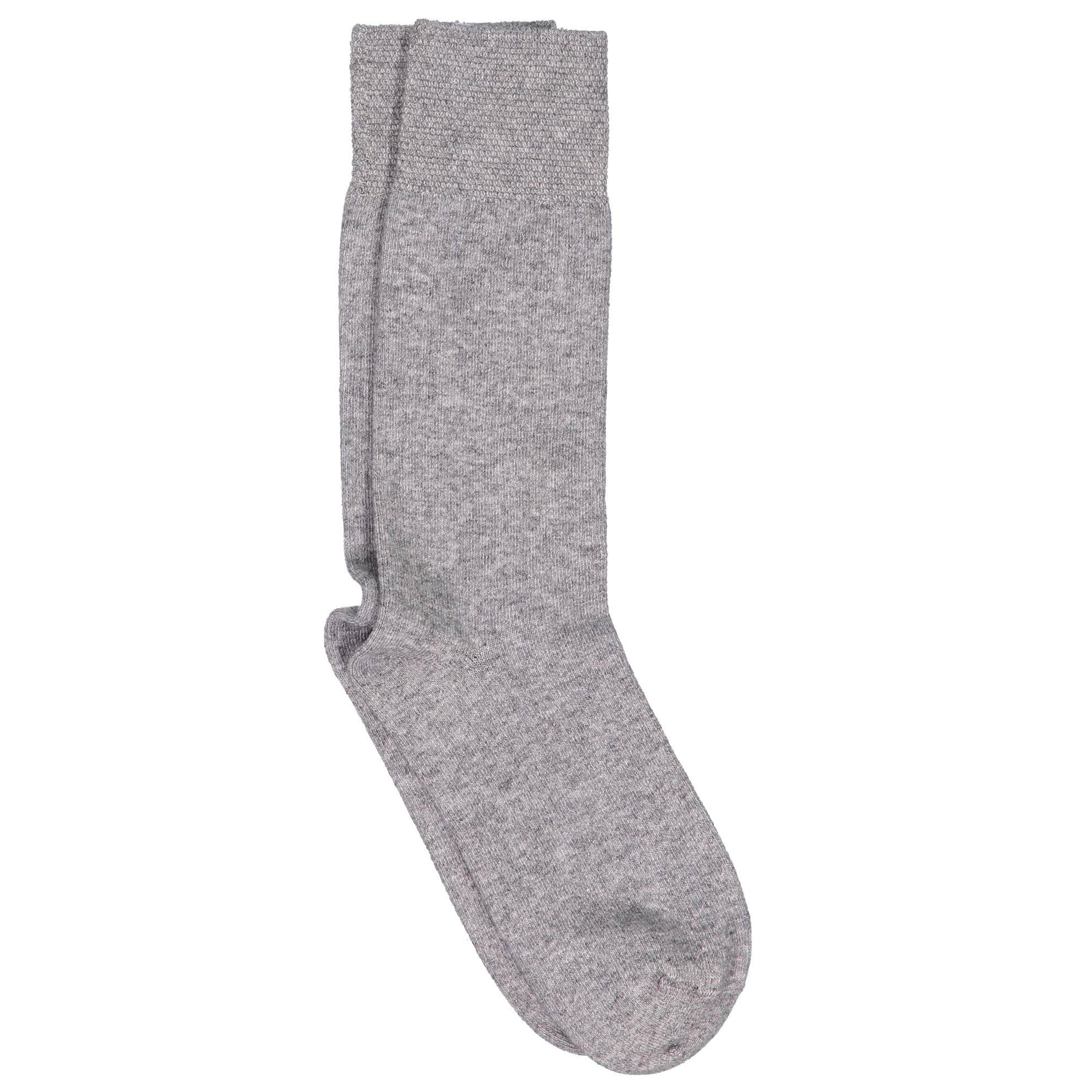 iLux Nuvola Cozy Cashmere Silk Pique Cuff Crew Socks 1602