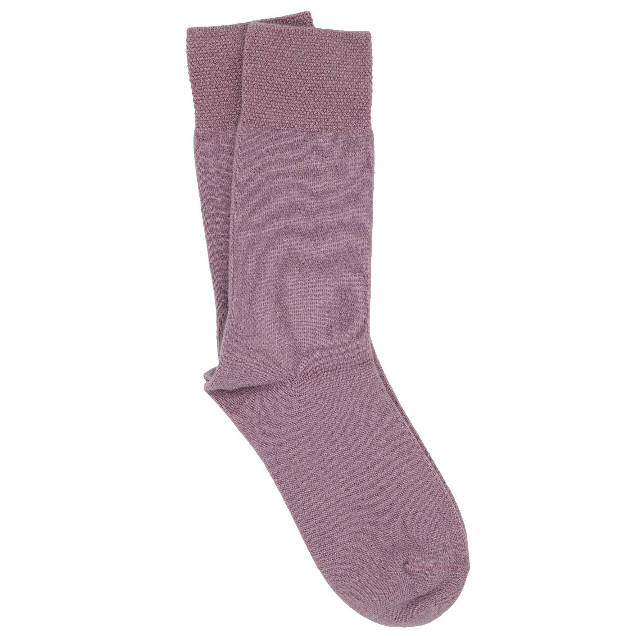 iLux Nuvola Cozy Cashmere Silk Pique Cuff Crew Socks 1602