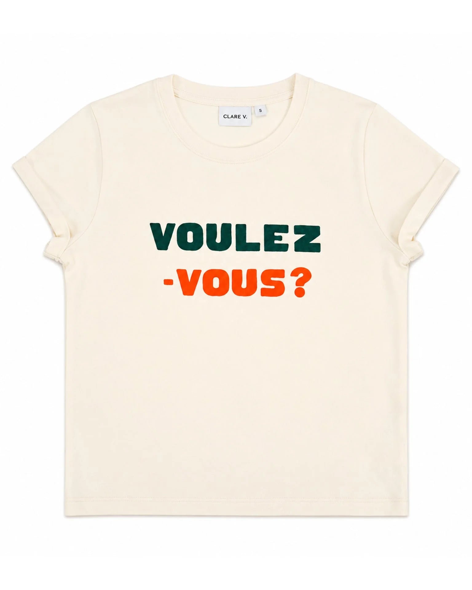 Clare V. Classic Tee Voulez-Vous CVA1000707