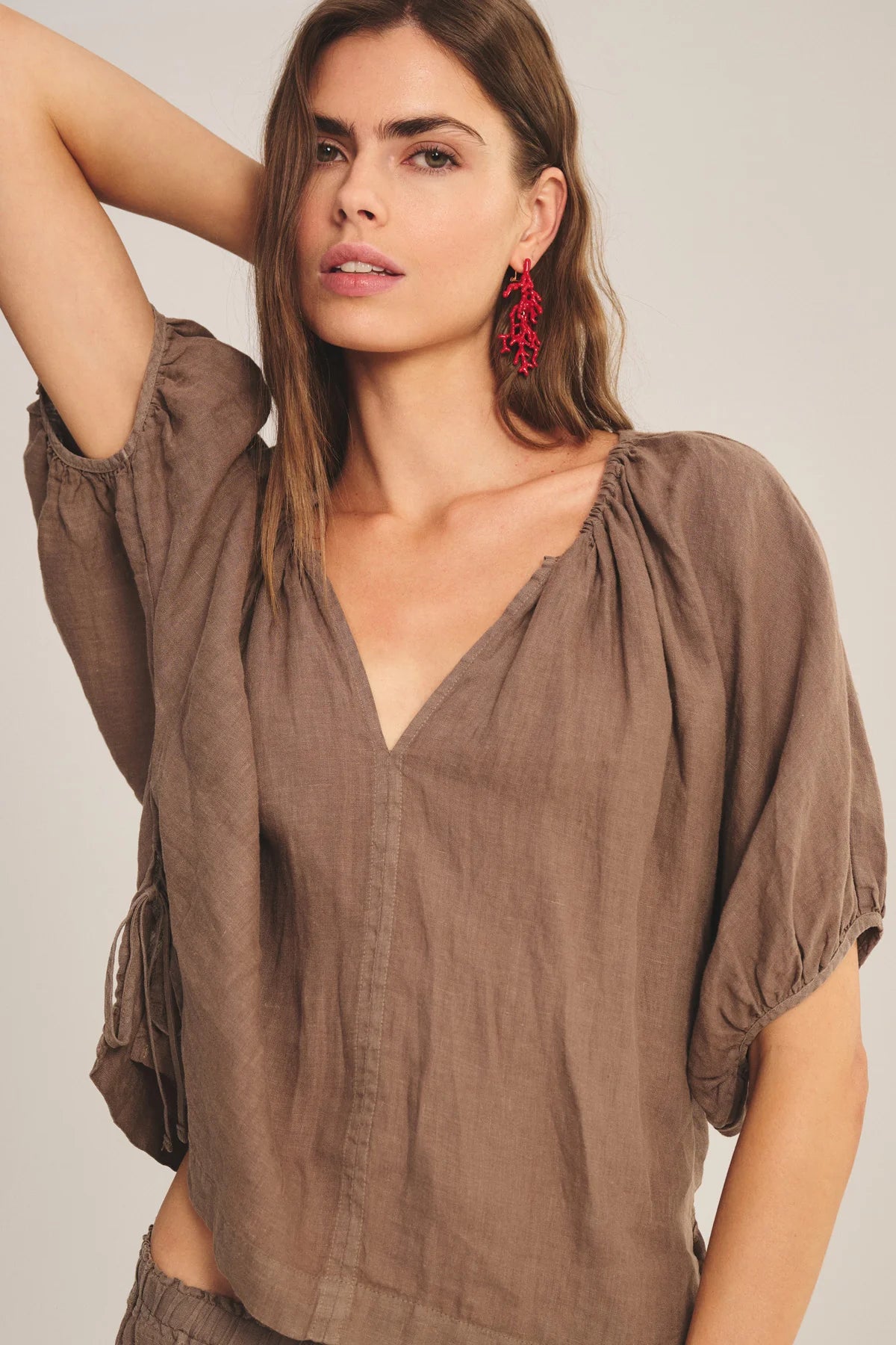 Velvet Cosette Linen Top