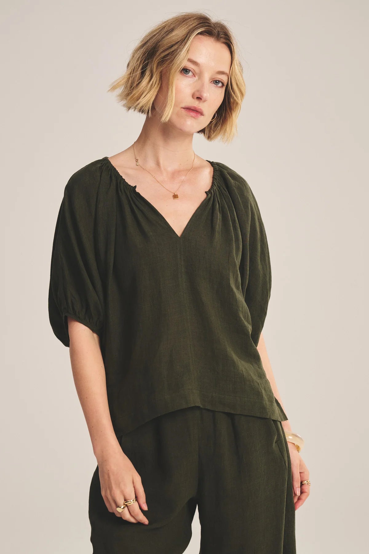 Velvet Cosette Linen Top
