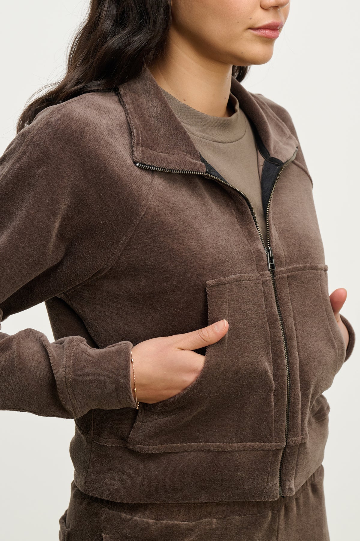 Velvet Claire Velour Jacket