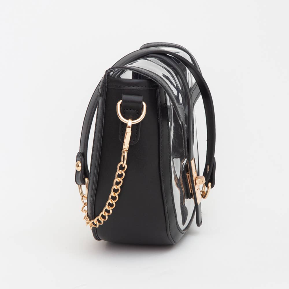 Catherine's Game Day Clear Transparent Saddle Bag