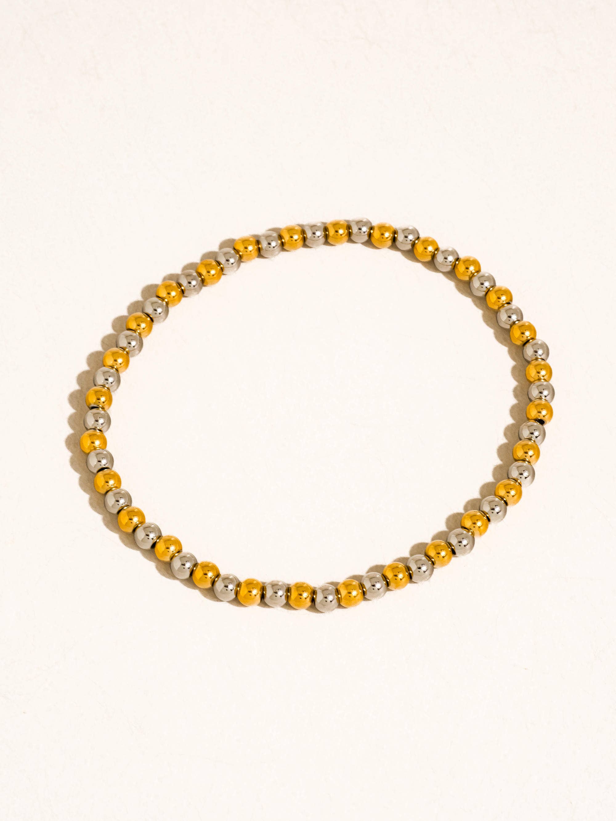 Flânerie Perlisse 18K Gold Two Tone Beaded Bracelet