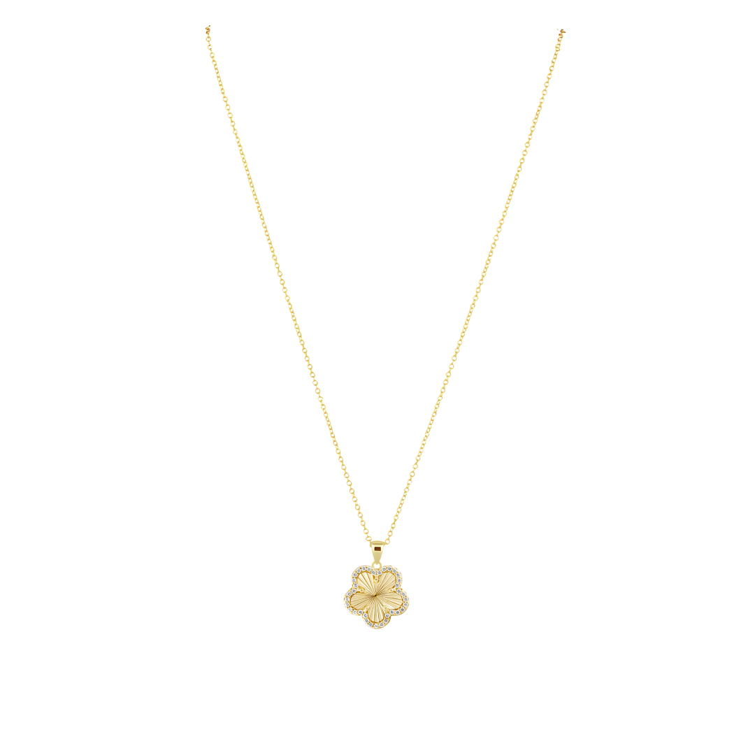 Sahira Adeline Pave Outline Pendant Necklace